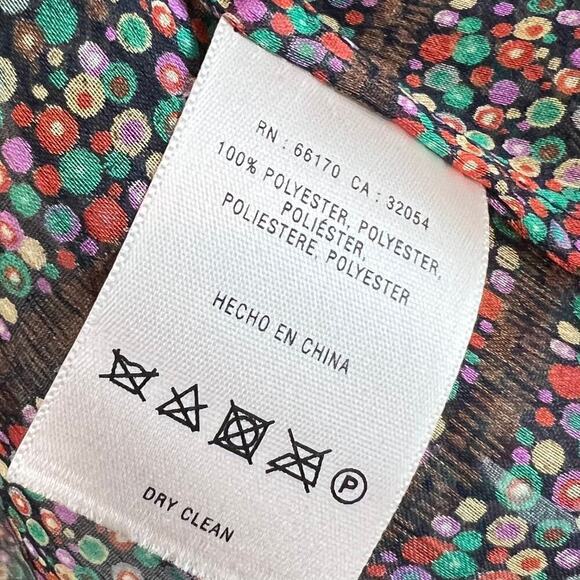 Maeve by Anthropologie Floral Print Sheer Poppy Peasant Blouse Size XS - Picture 5 of 6